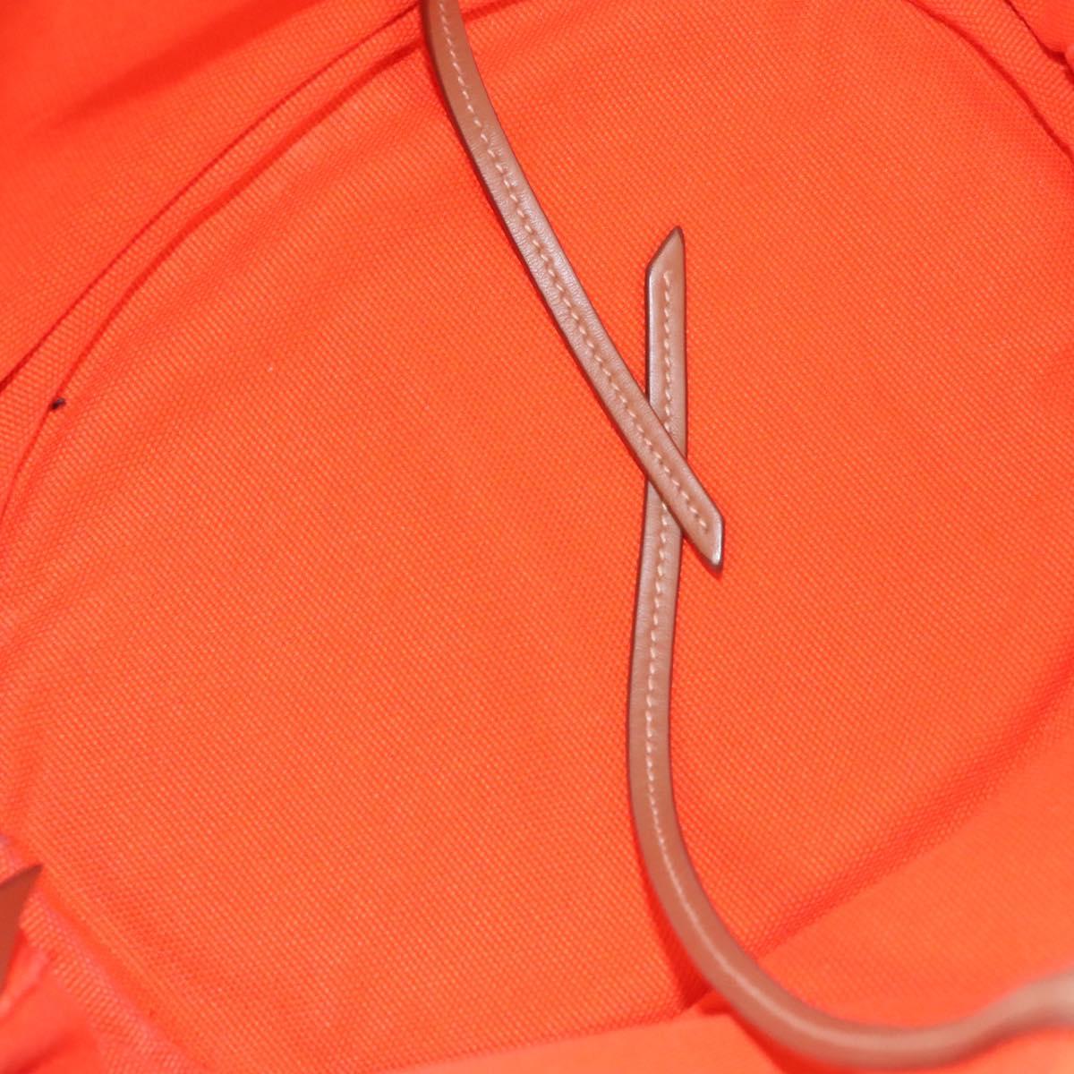 Prada Orange Canvas Tote