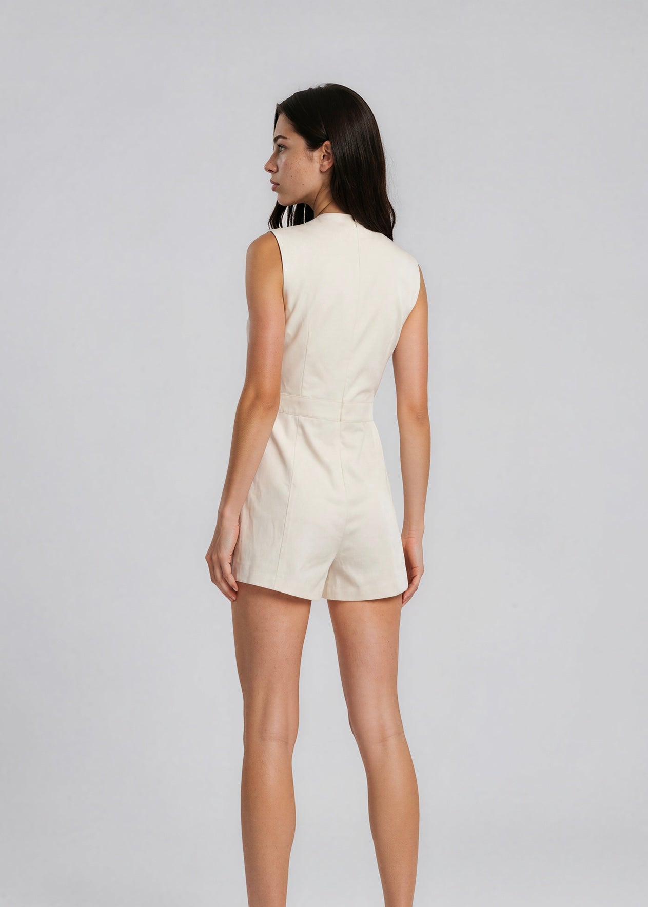 Valentino Cream Button Romper