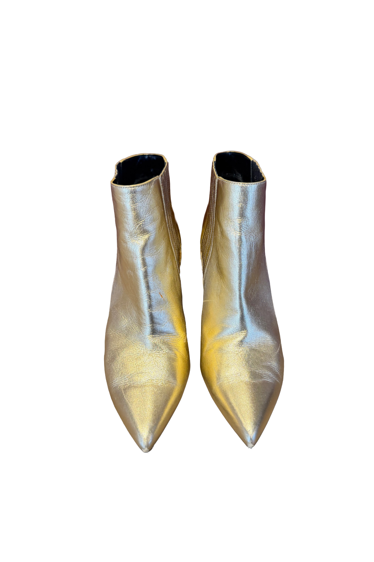 Celine Gold Booties