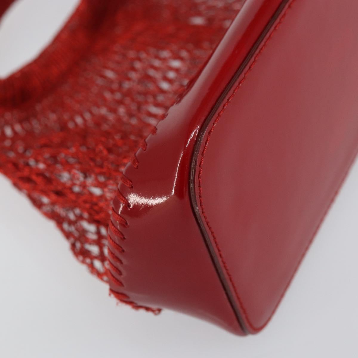 Prada Red Mesh Mini Handbag