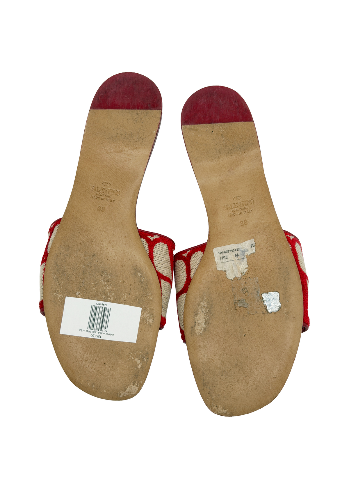 Valentino Red Logo Slides
