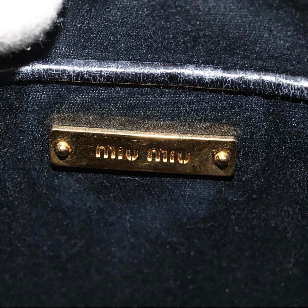 Miu Miu Black Patent Leather Crossbody
