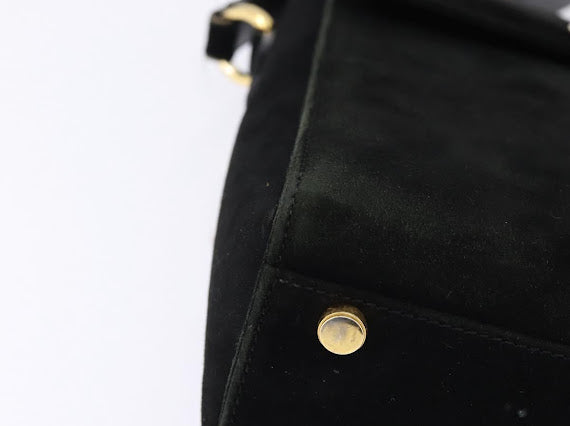 Ferragamo Black Suede Crossbody