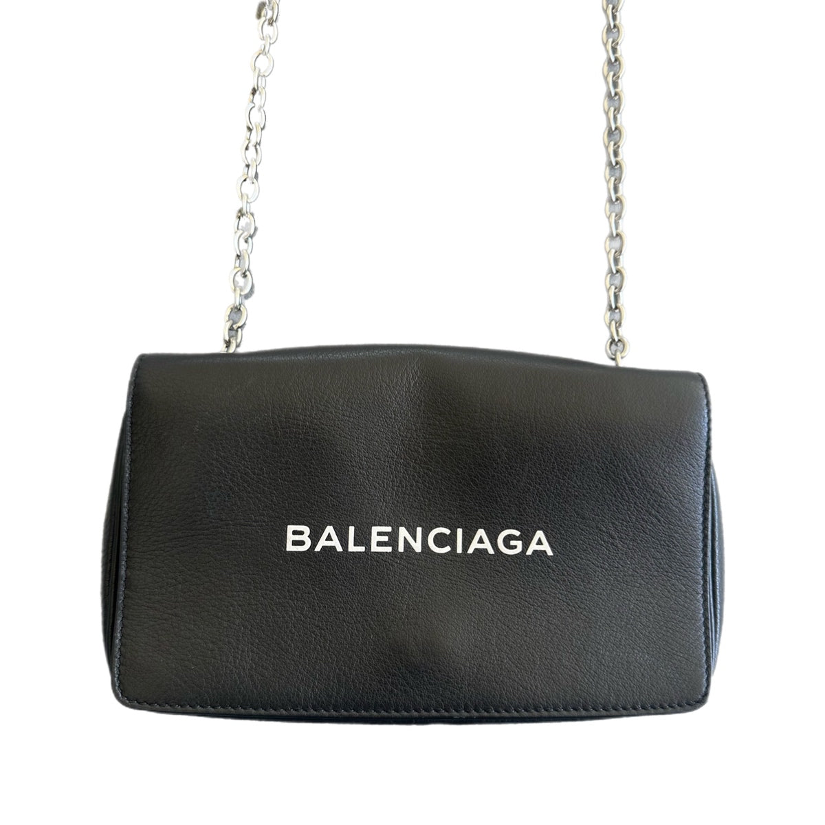 Balenciaga Black Spellout Crossbody