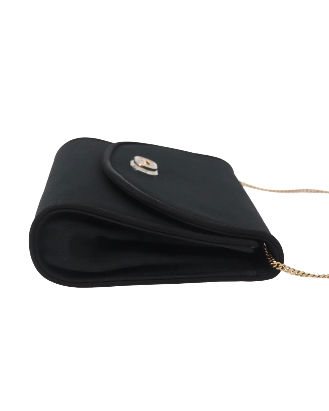 Gucci Black Satin Evening Bag