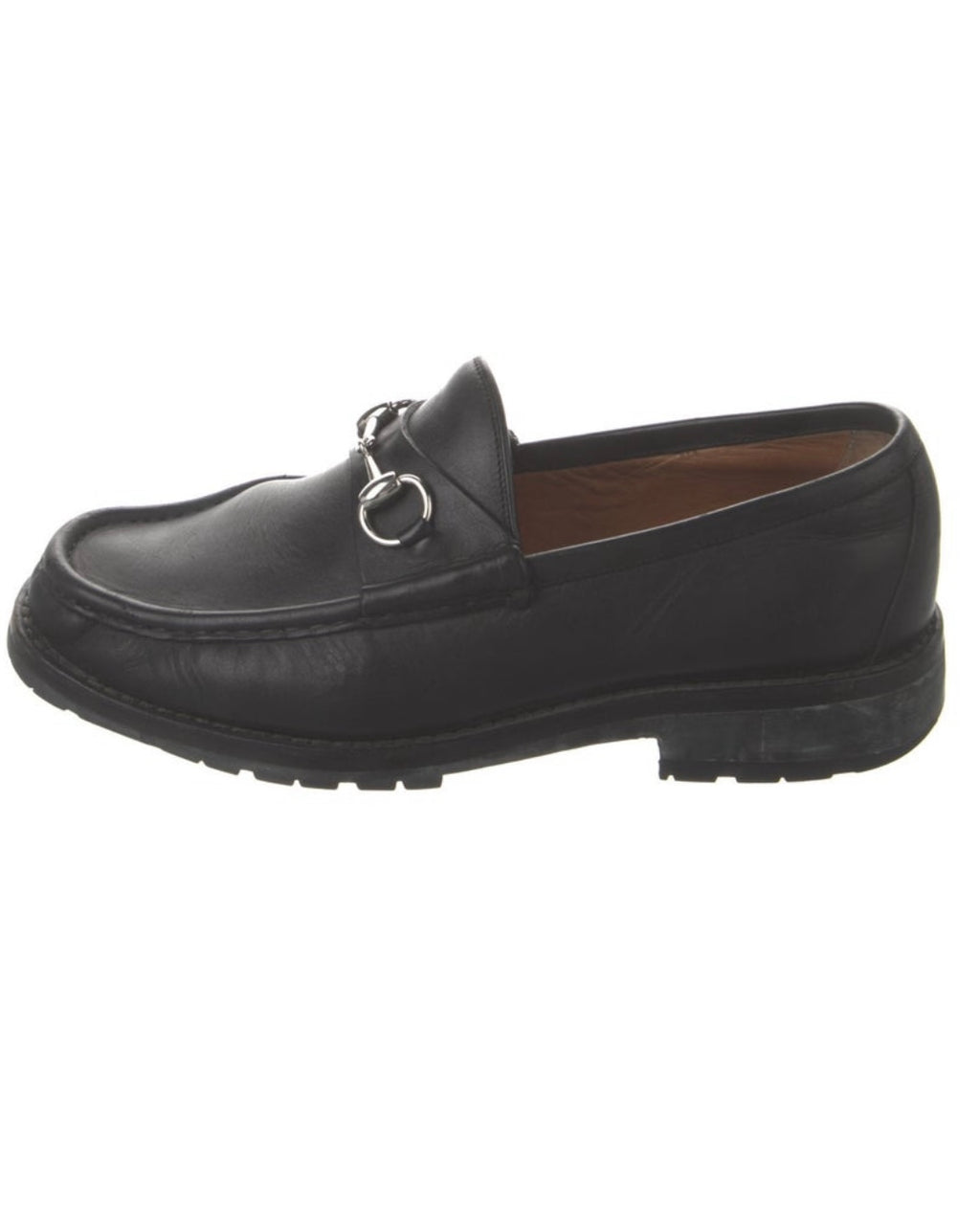 Gucci Black Leather Loafers