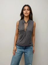 Load image into Gallery viewer, Gucci Brown Tie Tank
