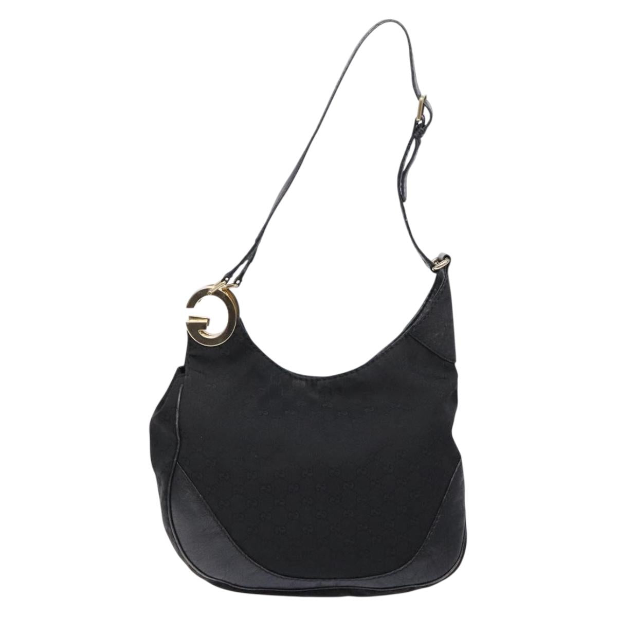 Gucci Black “G” Monogram Shoulder Bag