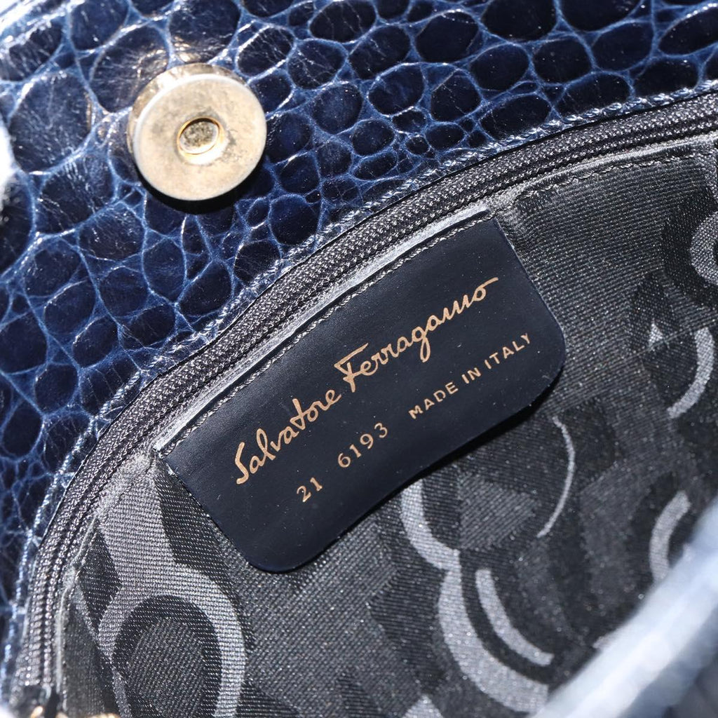 Ferragamo Navy Tote