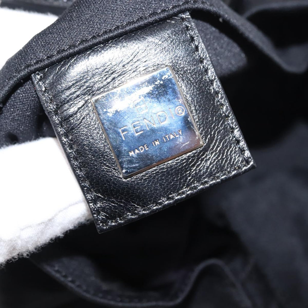 Fendi Black Nylon Baguette Tote