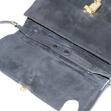 Load image into Gallery viewer, Gucci Black Suede Chain Shoulder Bag
