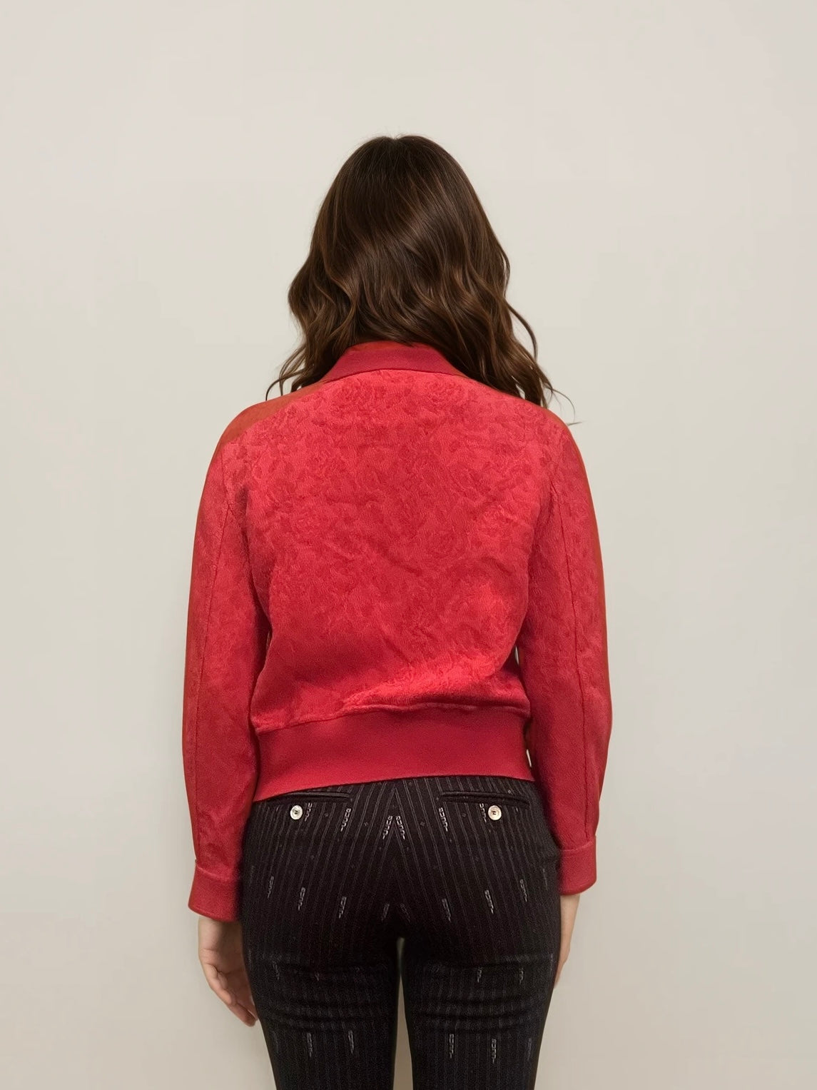 Armani Red Bomber Jacket