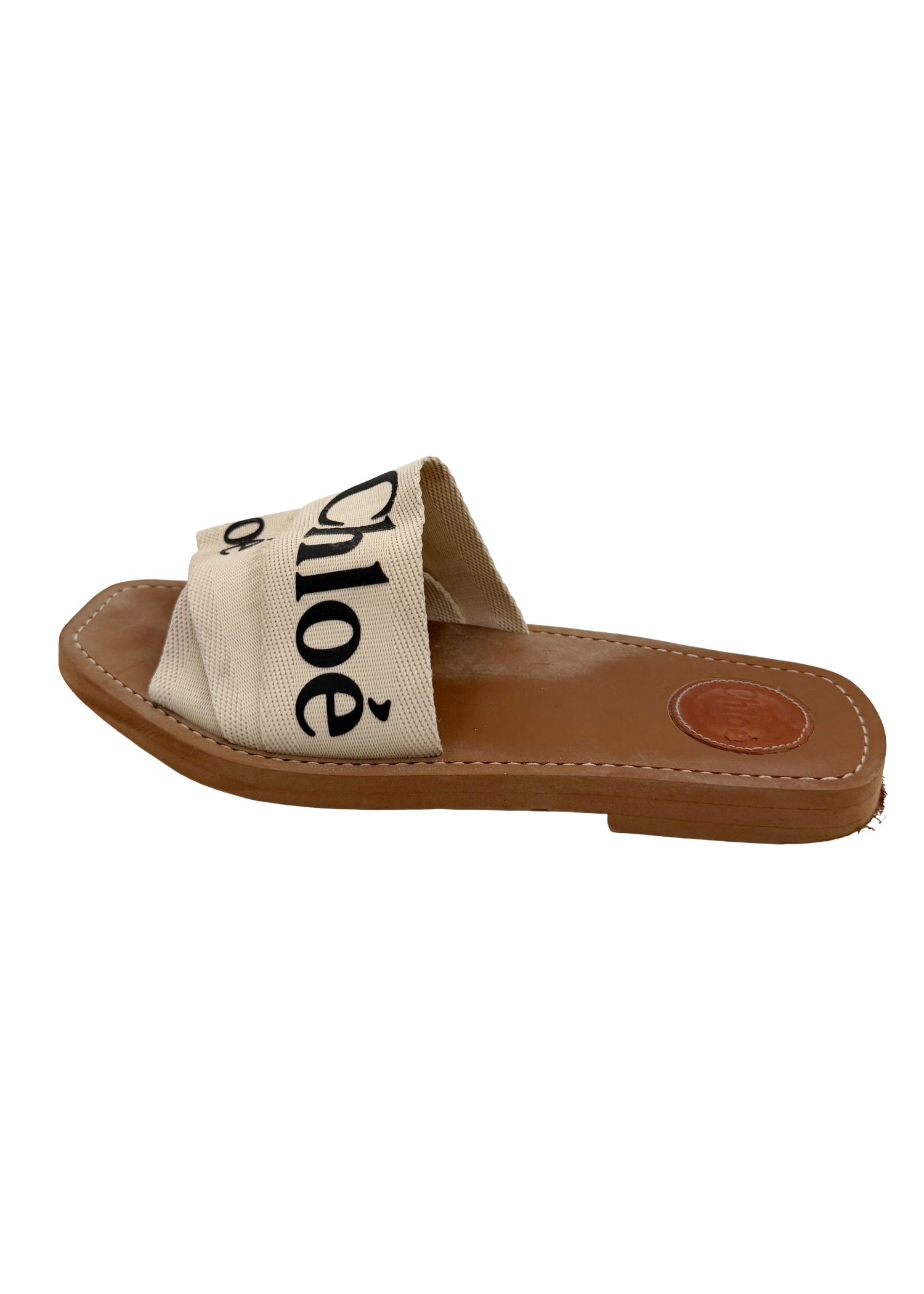 Chloe Canvas Spellout Flats