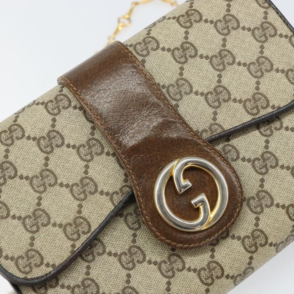 Gucci Brown Monogram Shoulder Bag