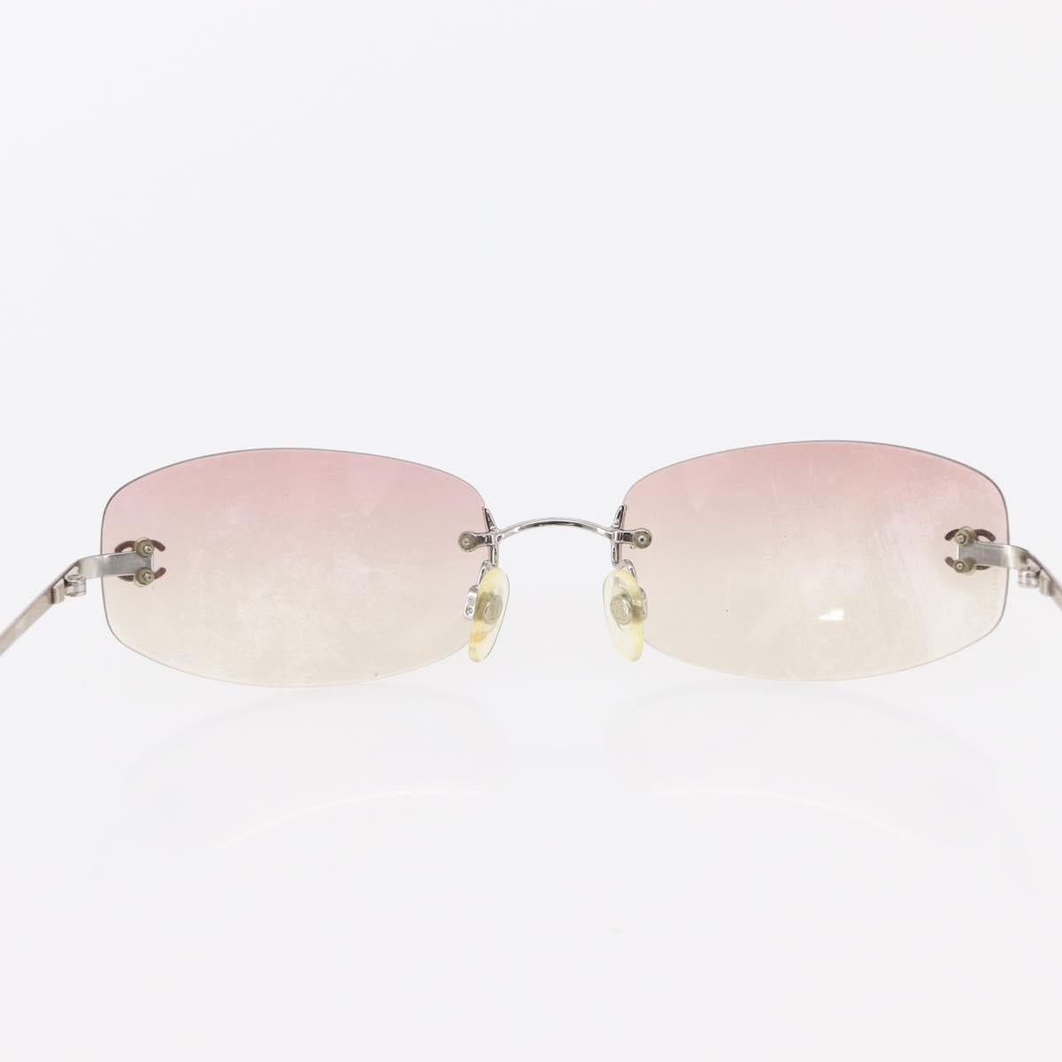 Chanel Pink Rimless Sunglasses