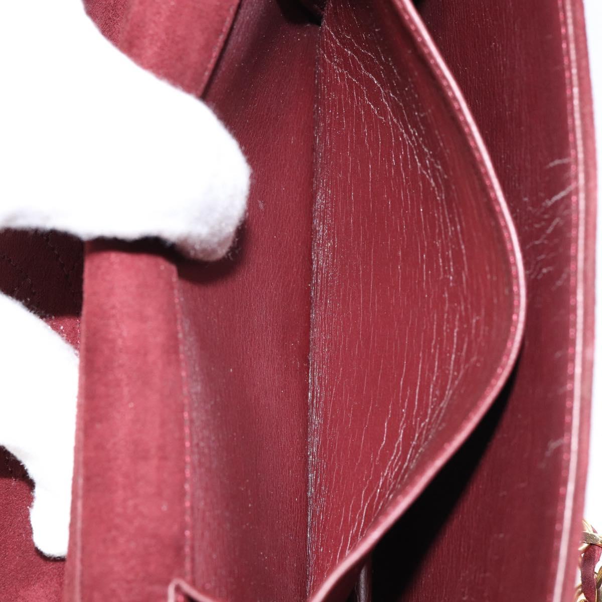 Chanel Burgundy Suede Flap Bag