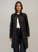 Load image into Gallery viewer, Jil Sander Black and Grey Plaid Coat
