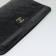 Load image into Gallery viewer, Chanel Black Leather Clutch
