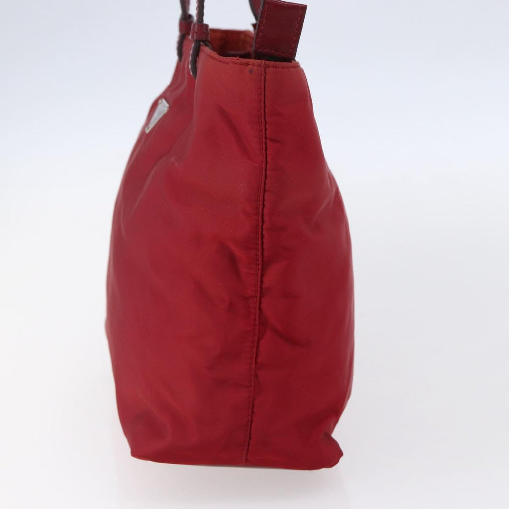 Prada Red Nylon Tote