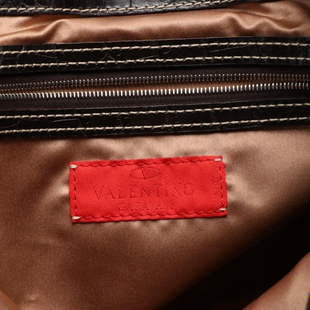 Valentino Brown Suede Tote