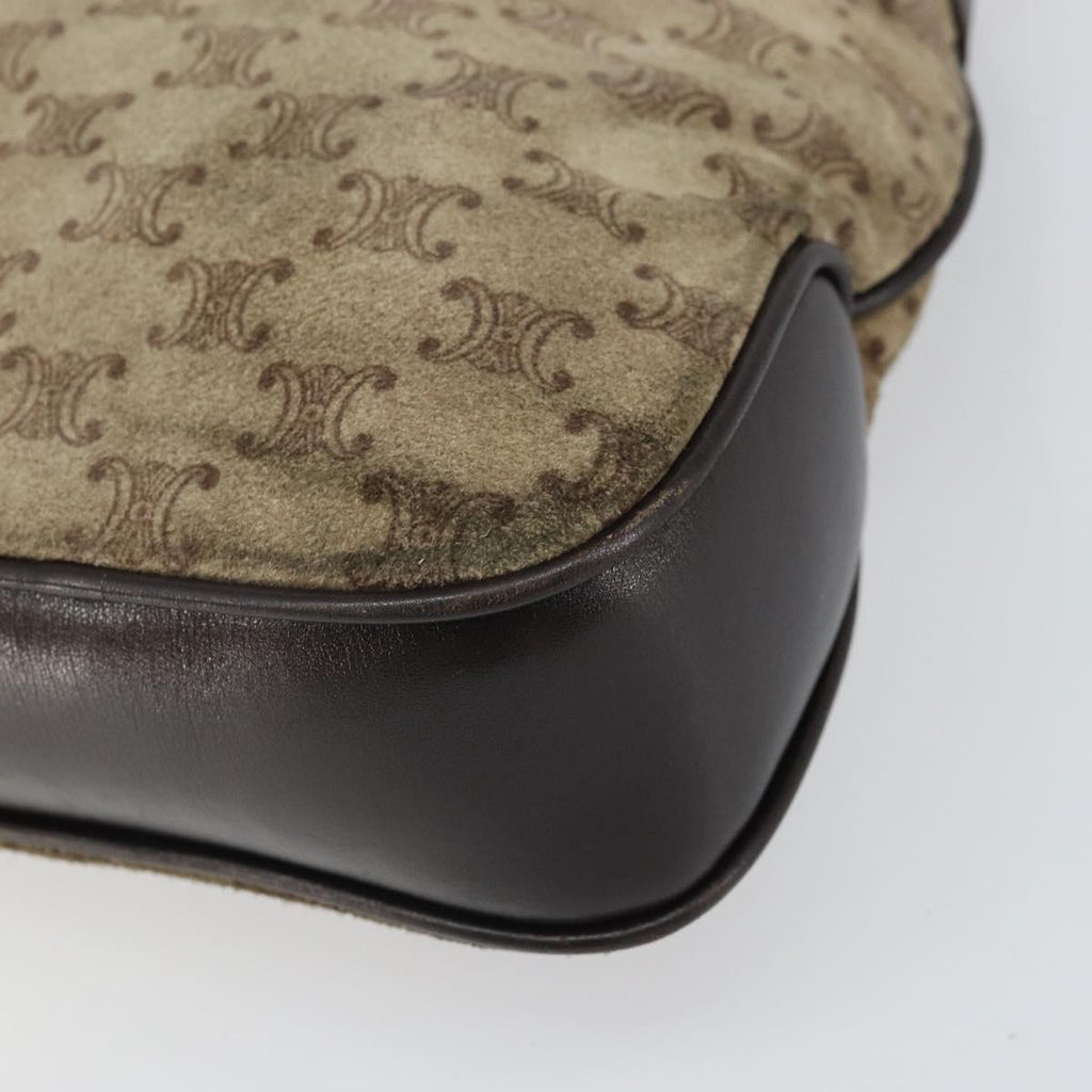 Celine Brown Suede Shoulder Bag