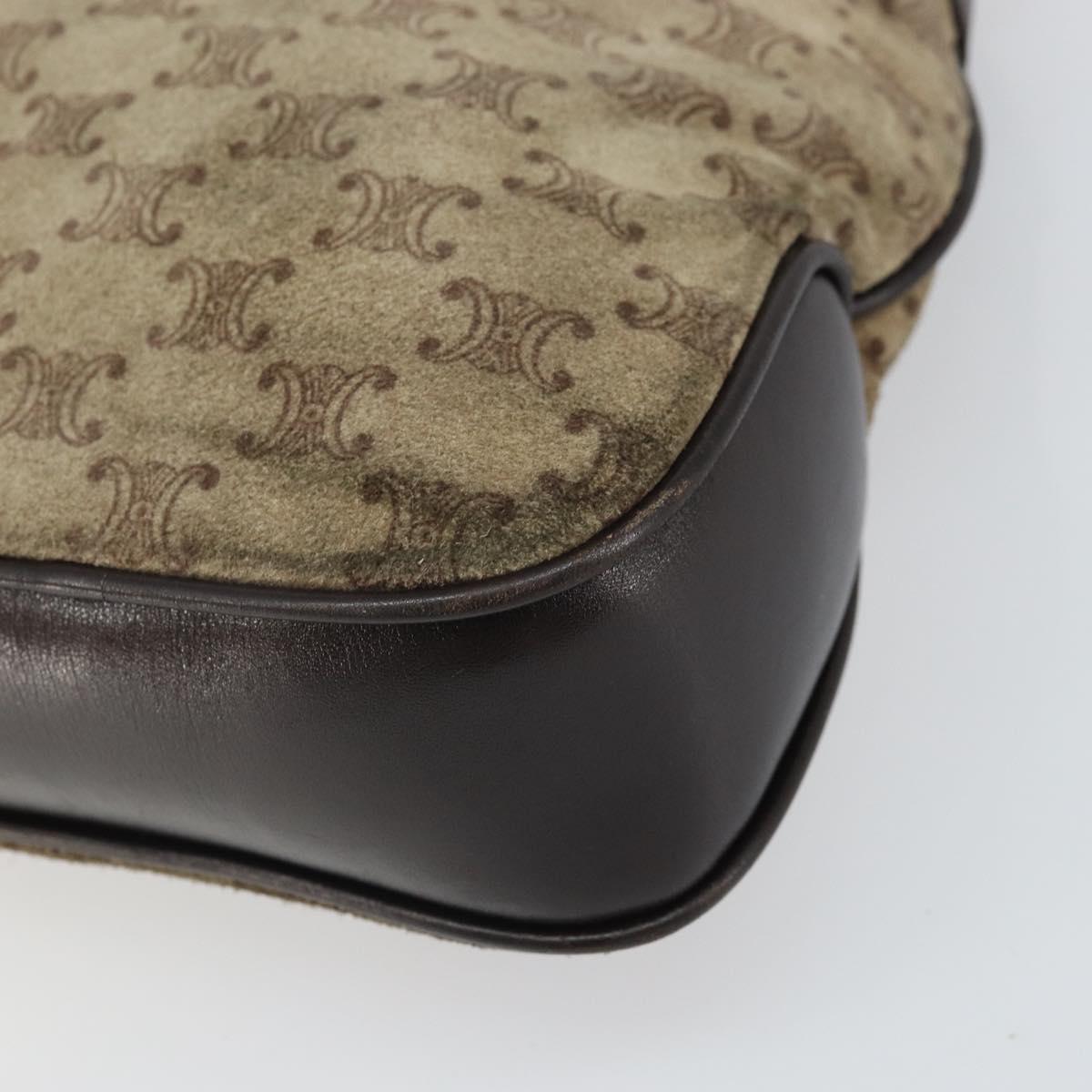 Celine Brown Suede Shoulder Bag