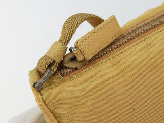 Prada Yellow Nylon Pochette