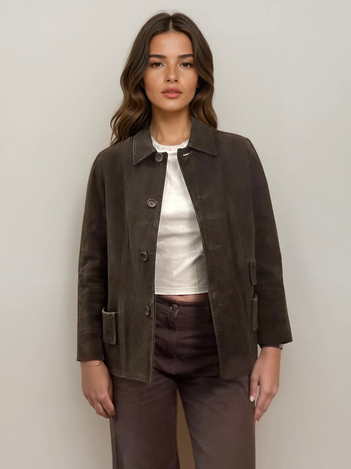 Brown Suede Jacket