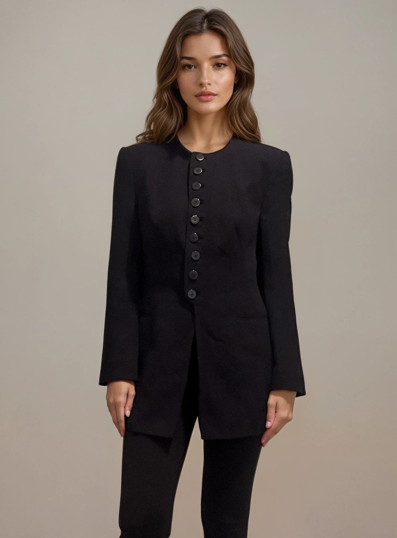Armani Navy Button Blazer