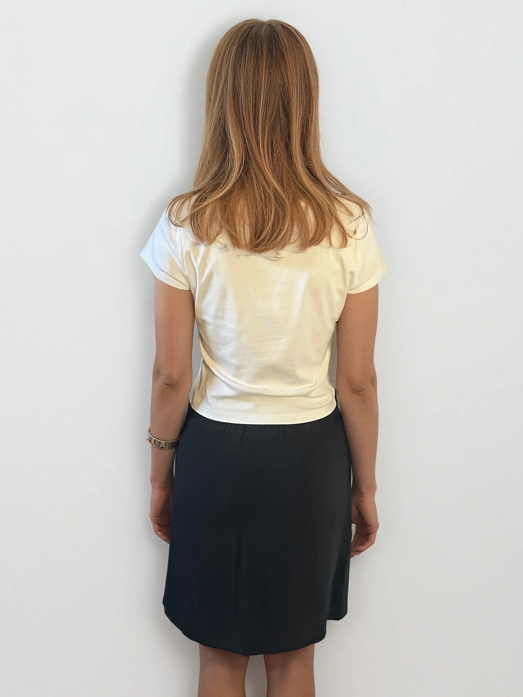 Celine Black and Red Mini Skirt