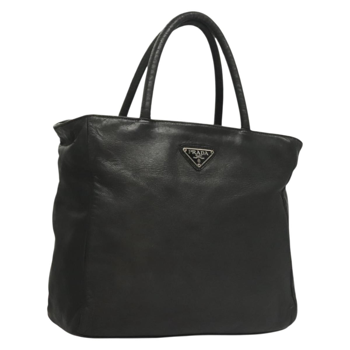 Prada Black Leather Tote