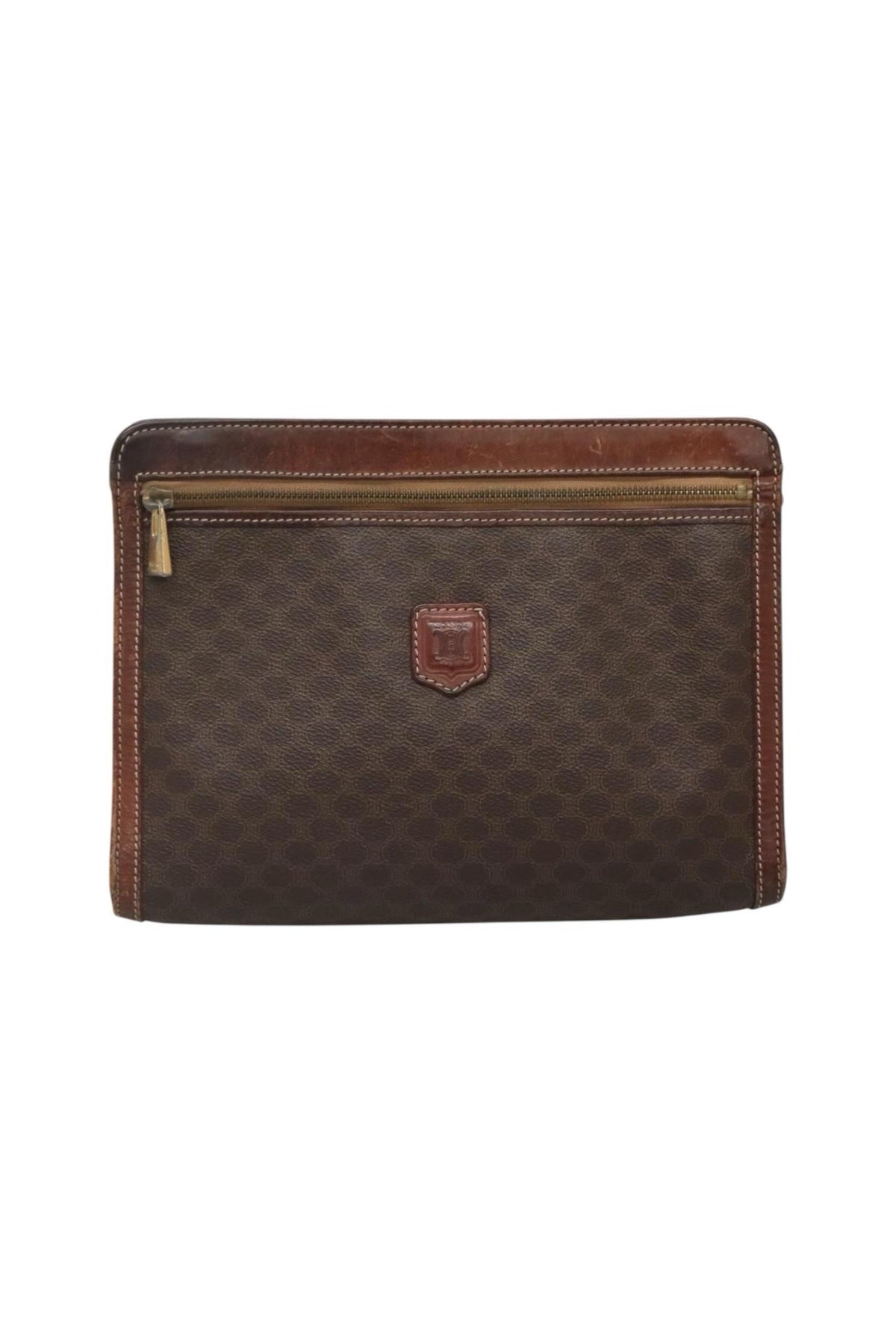 Celine Monogram Brown Clutch