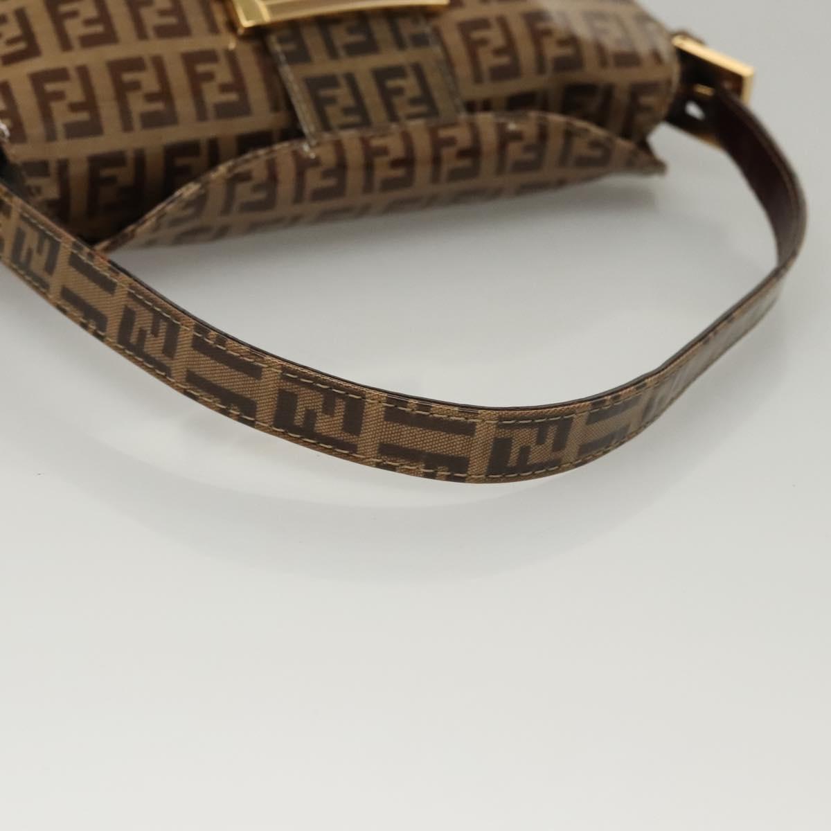 Fendi Brown Zucchino Patent Baguette