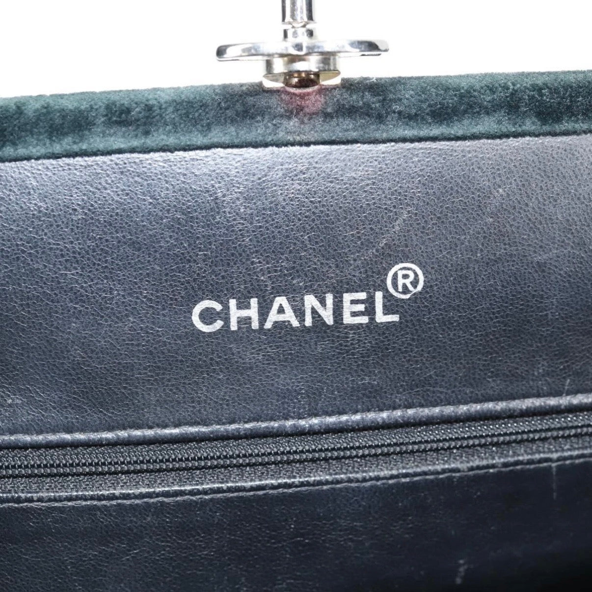 Chanel Black Velvet Handbag