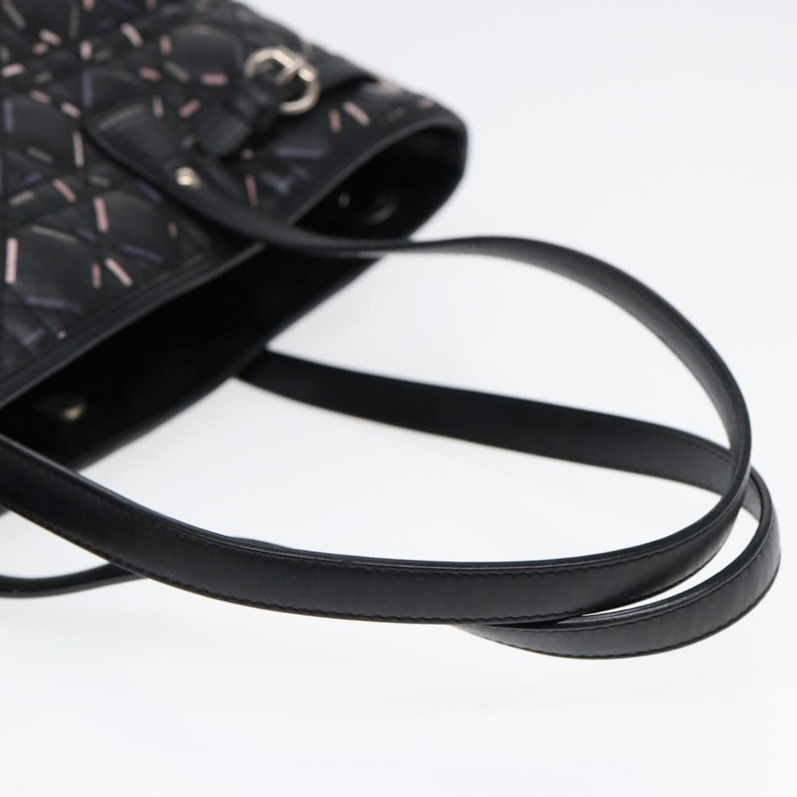 Lady Dior Black Printed Tote