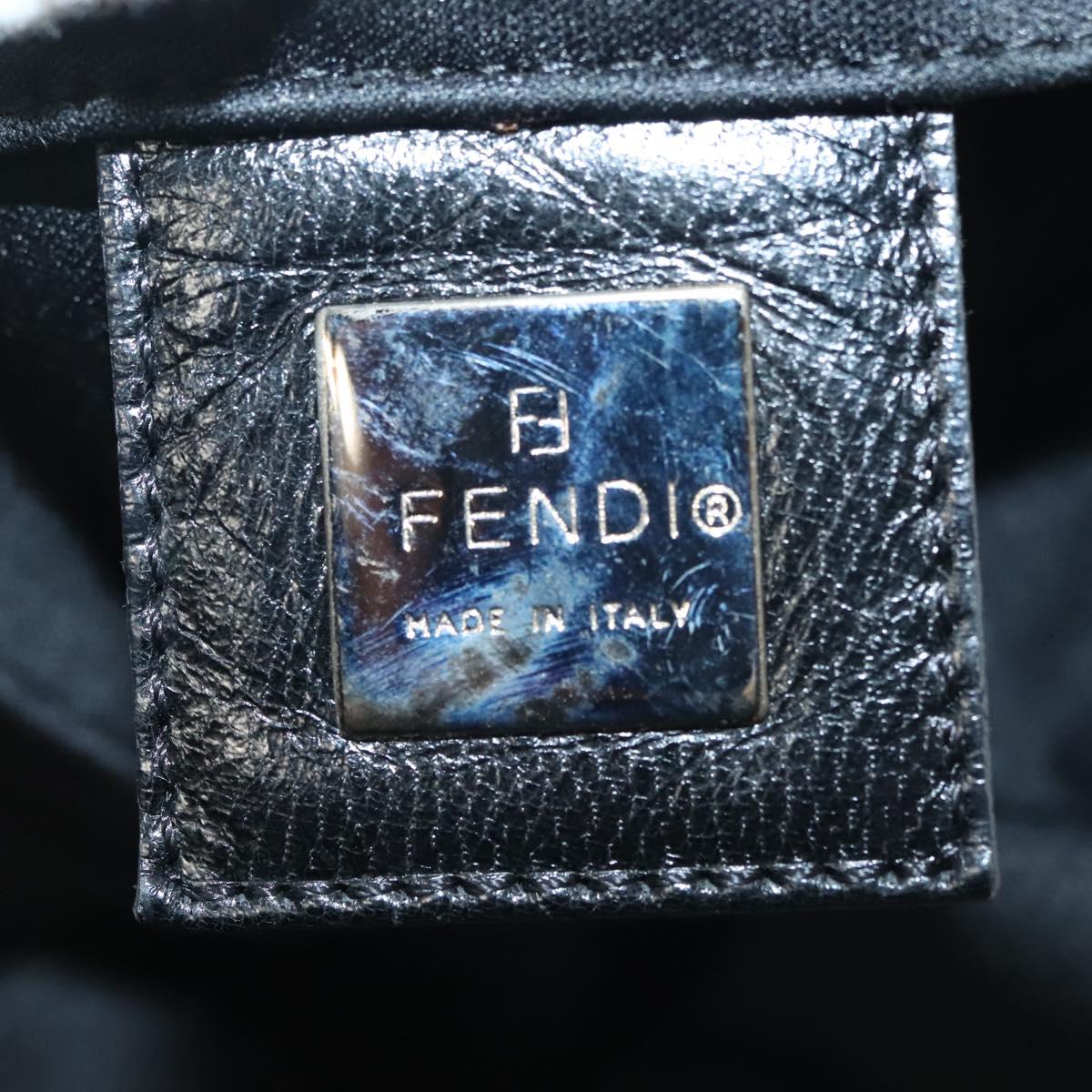 Fendi Black Nylon Baguette Tote