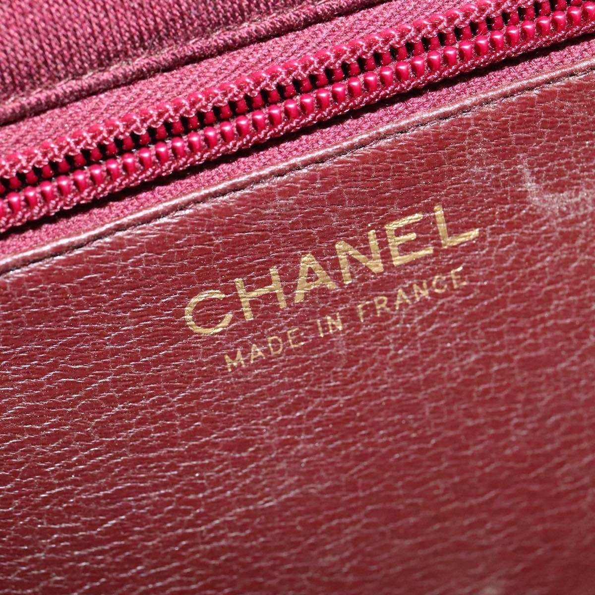 Chanel burgundy flap bag