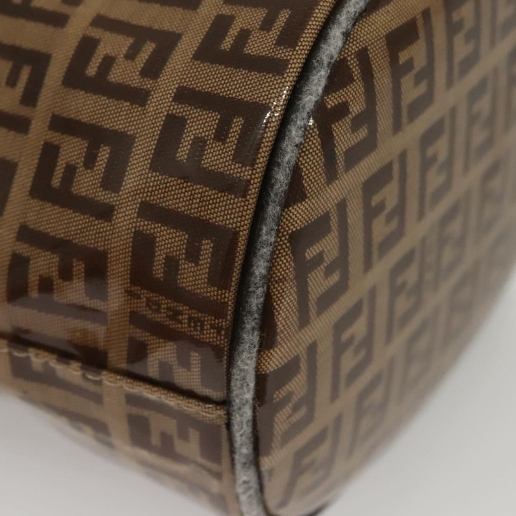 Fendi Brown Zucchino Patent Baguette
