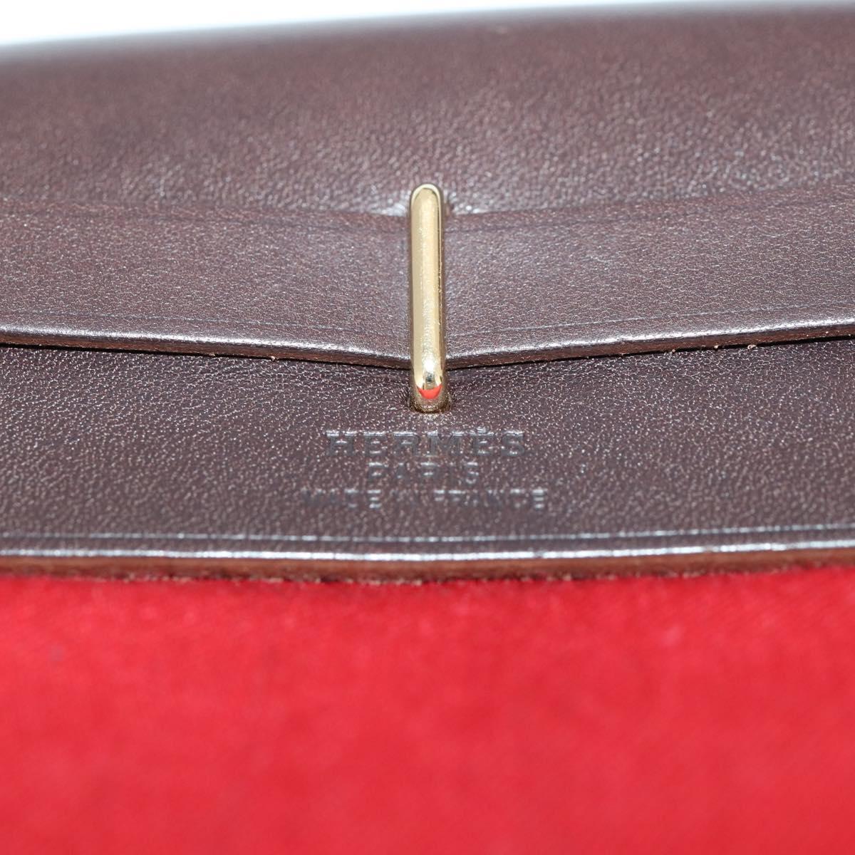 Hermes Red Or Orange Herbag Crossbody