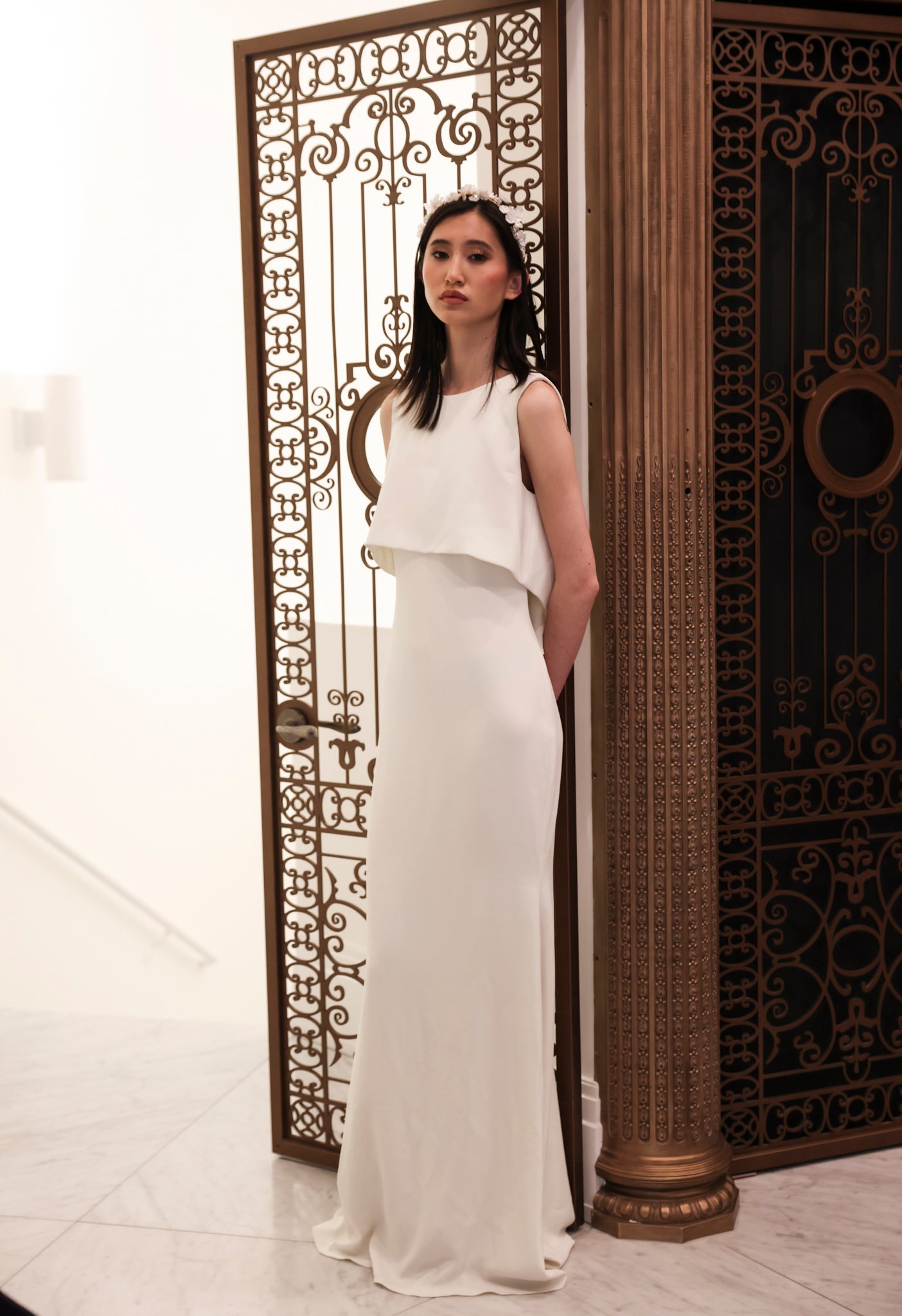 Cream Bateau Gown