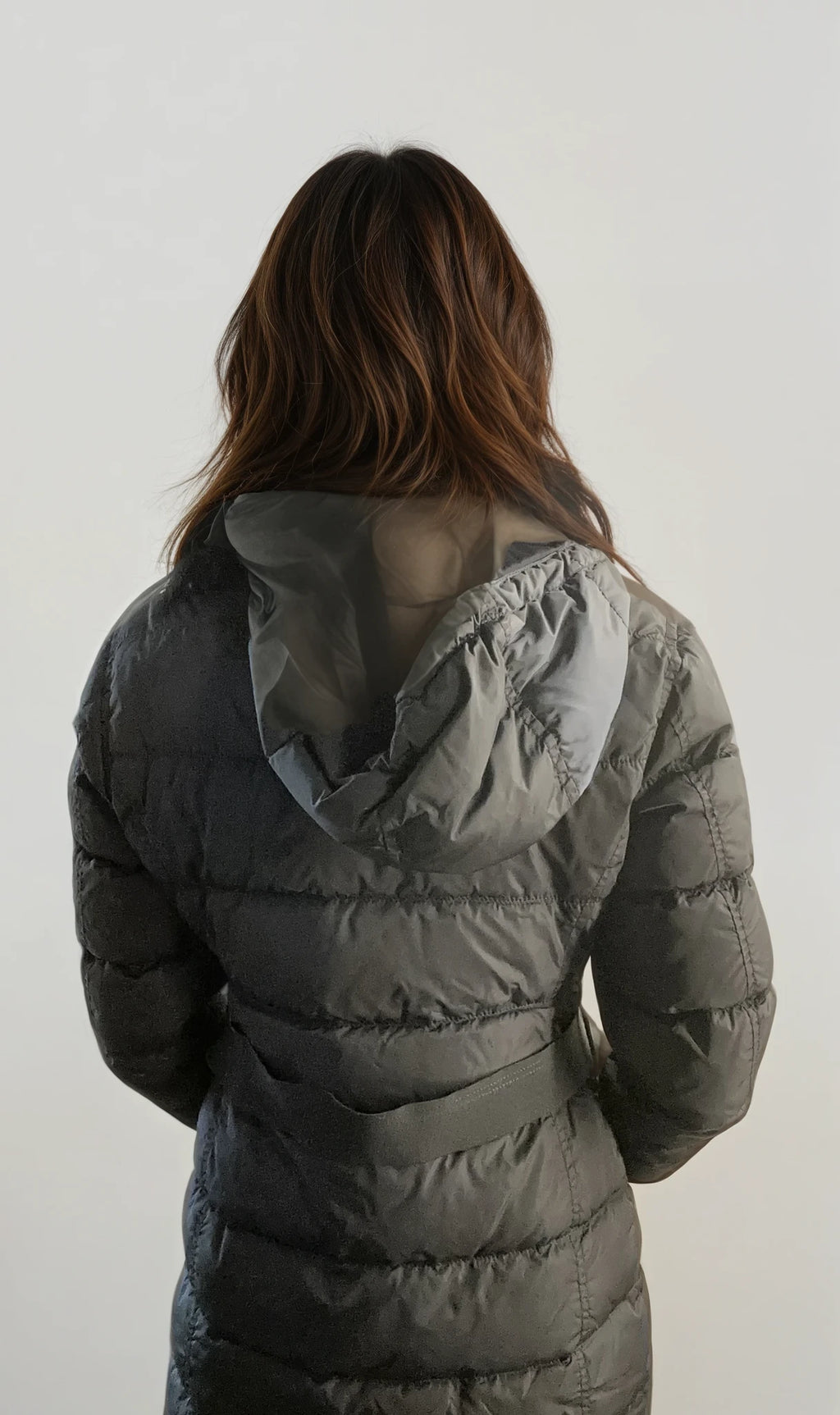 Prada Navy Belted Puffer