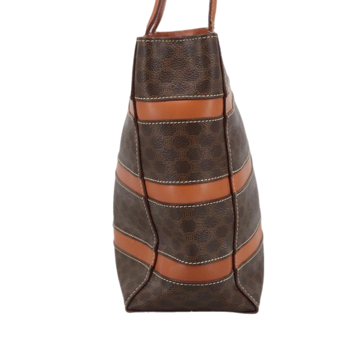 Celine Macadam Striped Handbag
