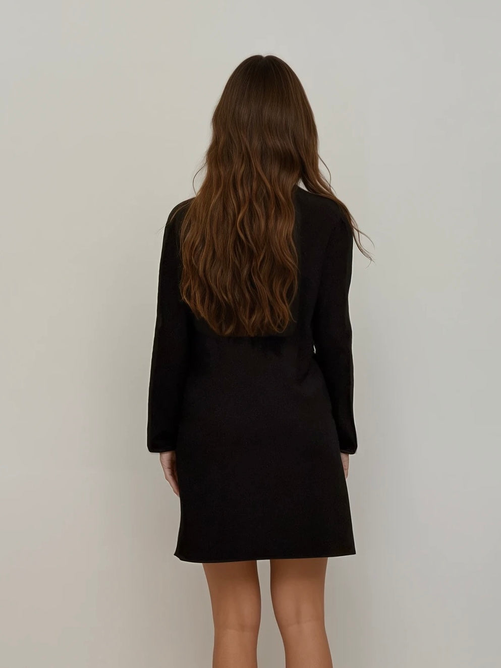 Gucci Tom Ford Black Long Sleeve Dress