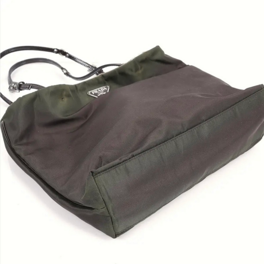 Prada Green Mini Nylon Handbag