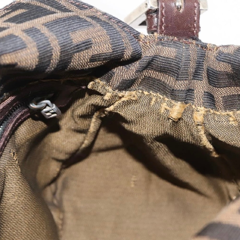 Fendi Zucca Rounded Baguette