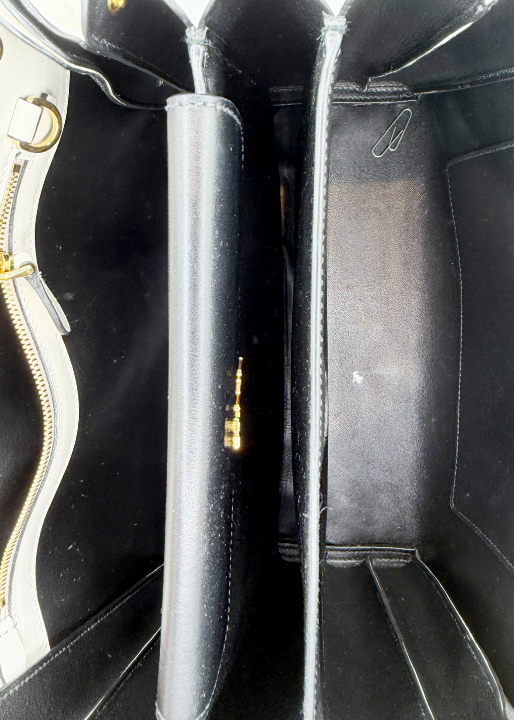 Prada White Saffiano Handbag