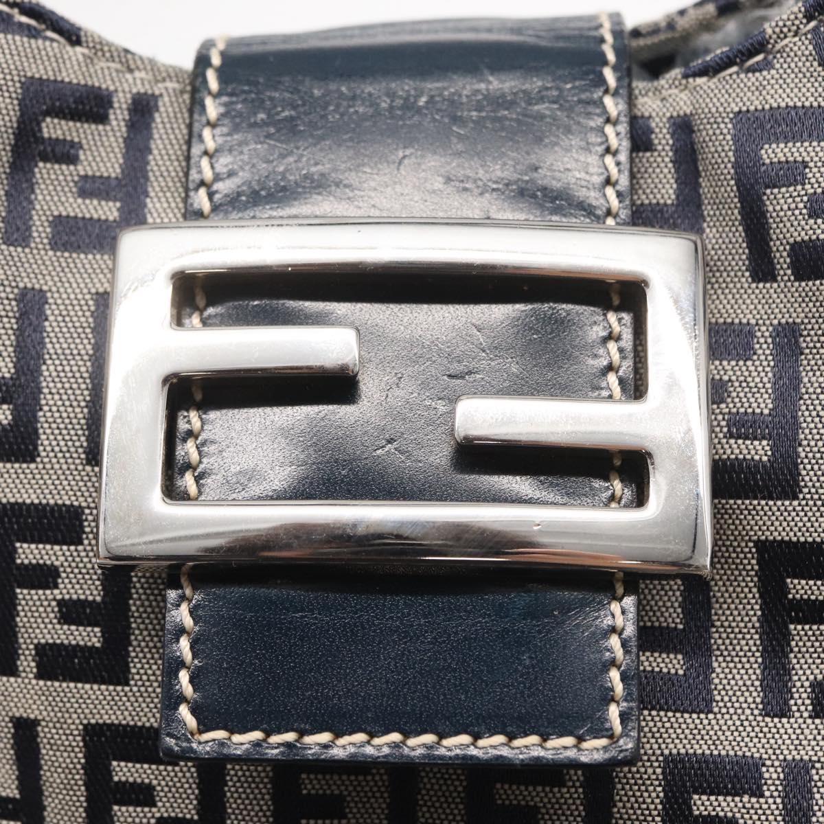 Fendi Navy Zucchino Baguette