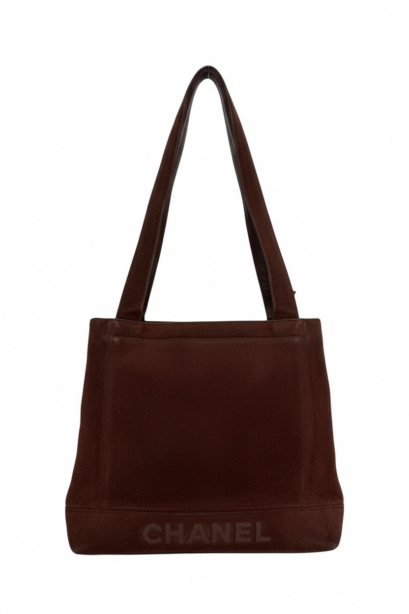 Chanel Brown Suede Tote