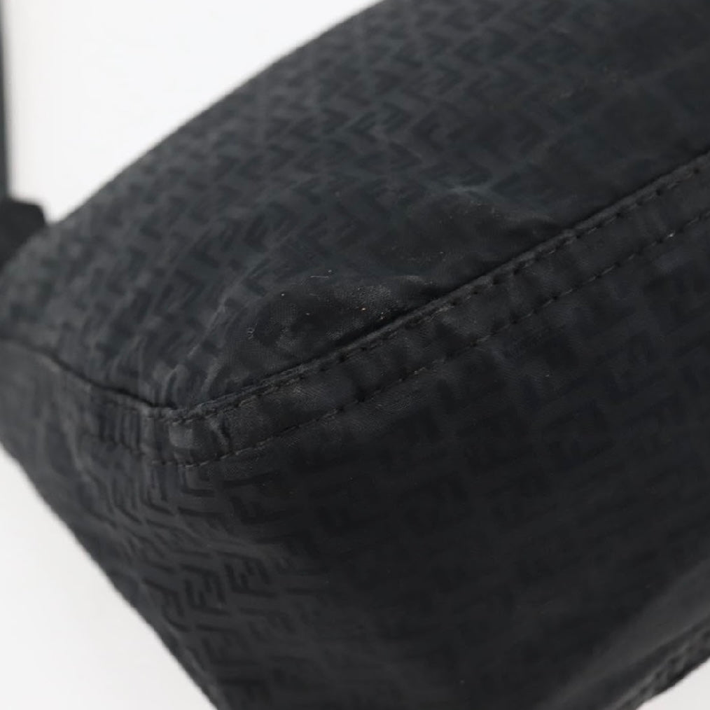 Fendi Black Monogram Crossbody Baguette