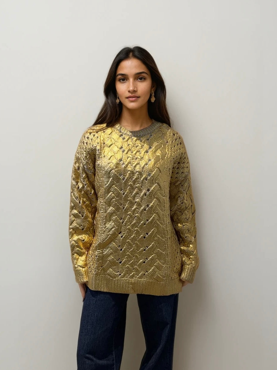 Valentino Gold Sweater